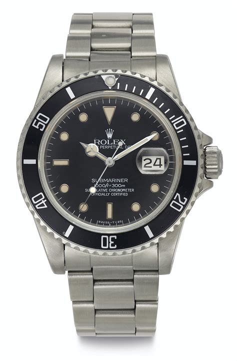 Rolex. A fine stainless steel wristwatch 